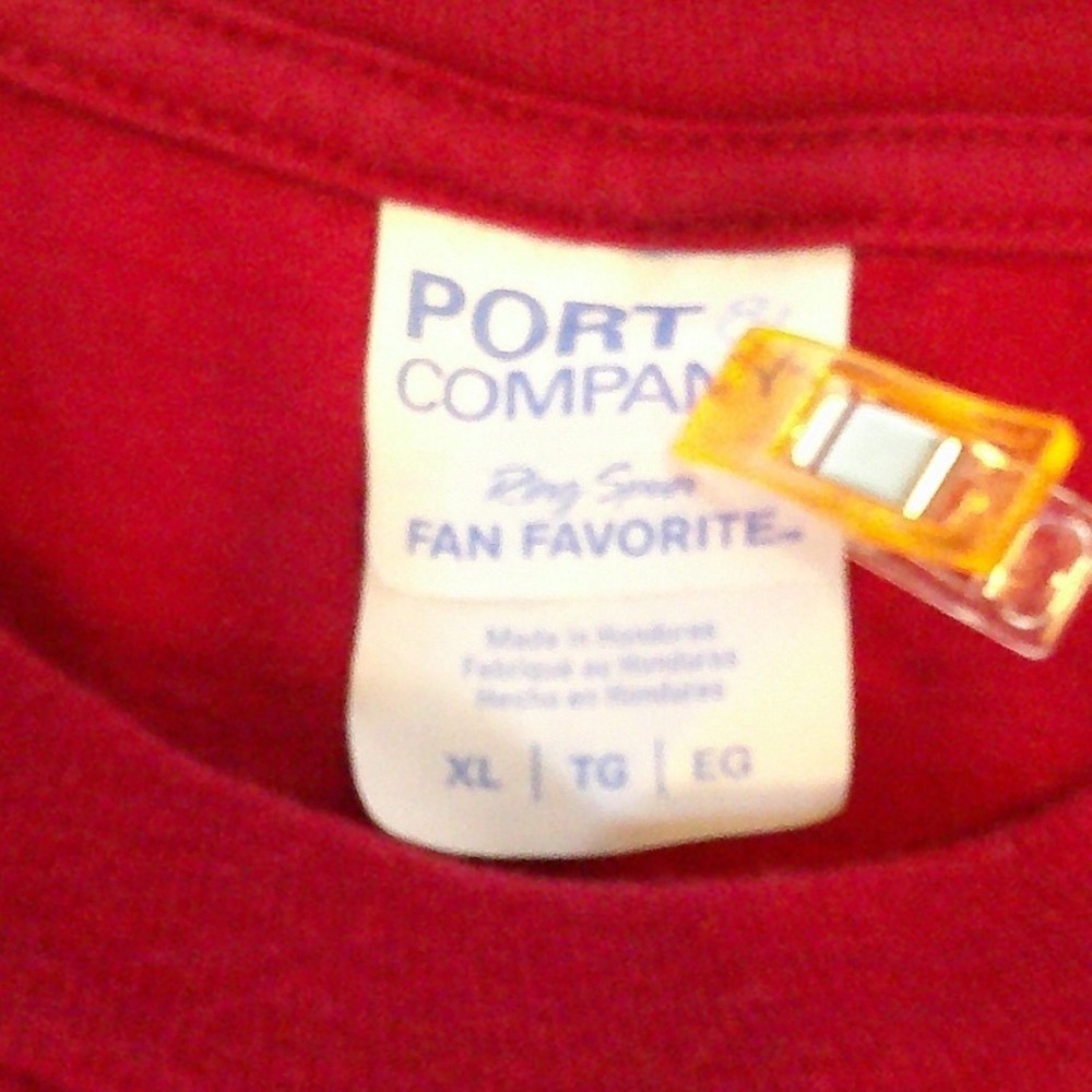 Port & Company Mens XL Physical Therapy Humor Graphic T-Shirt Dark Red Ring Spun - Picture 3 of 3